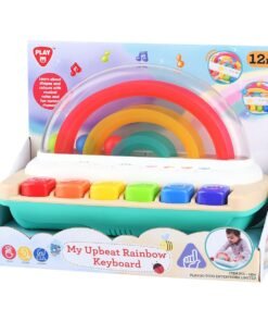 Playgotoys ของเล่นเสริมพัฒนาการ คีย์บอร์ดนักกดสีรุ้ง(1354)