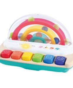 Alternative view of Playgotoys ของเล่นเสริมพัฒนาการ คีย์บอร์ดนักกดสีรุ้ง(1354)
