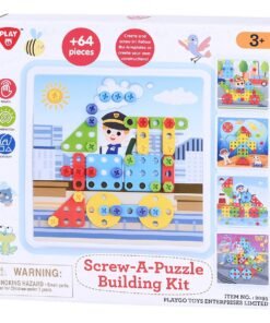 Playgotoys ของเล่นเสริมพัฒนาการ ชุดสร้างสกรูปริศนา(2095)