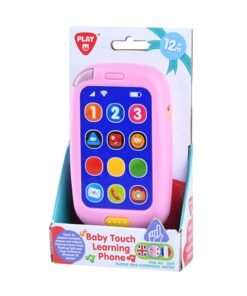 Playgotoys มือถือเด็กสอน 2 ภาษา (EN+FR) ชมพู ของเล่นเสริมพัฒนาการ (PG-2619)