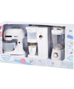Playgotoys ของเล่นเสริมพัฒนาการ เซ็ตเครื่องครัวสีขาว (เครื่องชงกาแฟ, เครื่องปั่น, เครื่องผสมแป้ง)(38436)