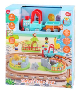 Playgotoys ของเล่นเสริมพัฒนาการ รถไฟในสวนสัตว์(4352)