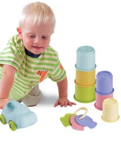 Alternative view of Playgotoys ของเล่นเสริมพัฒนาการ เซ็ตพวงกุญแจรถฮิปโปและแก้วตั้งกอง(4955)