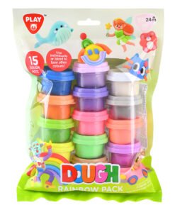 Playgotoys ของเล่นเสริมพัฒนาการ ชุดแป้งโดว์สีรุ้ง 15 x 1 ออนซ์(8015)