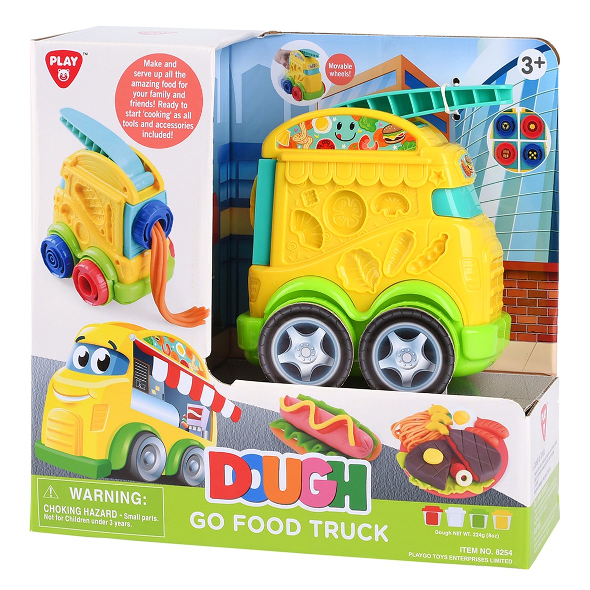 Playgotoys ของเล่นเสริมพัฒนาการ โดว์เซ็ตรถขายอาหาร 4 x 2 ออนซ์(8254)