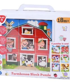 Playgotoys ของเล่นเสริมพัฒนาการ จิ๊กซอร์ครอบครัวฟาร์ม(9030)