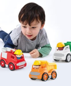 Alternative view of Playgotoys ของเล่นเสริมพัฒนาการ ชุดคอมโบมินิ รถดัมพ์ รถขยะ รถดับเพลิง พร้อมฟิกเกอร์(9413)