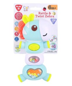 Playgotoys ของเล่นเสริมพัฒนาการ ม้าลายเขย่ามือและหมุนบิด(1585)